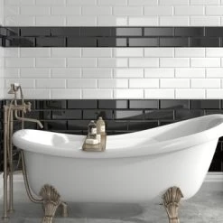 Wandtegel Metro XL Hoogglans Wit 15x45 Cm 1 M² -Badkamer Winkel 123 9302