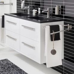 TIGER Boston Kolomkast Wit Hoogglans 40cm -Badkamer Winkel 123 942