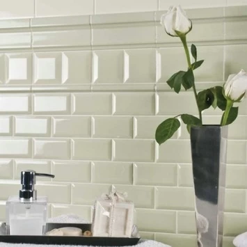 Wandtegel Metro Creme 10x20 Cm 0,96 M² 3 Wandtegel Metro Creme 10x20 Cm 0,96 M² - Afbeelding 3