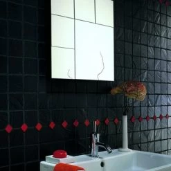 Mozaïektegel Java Zwart 30x30 Cm -Badkamer Winkel 123 9590