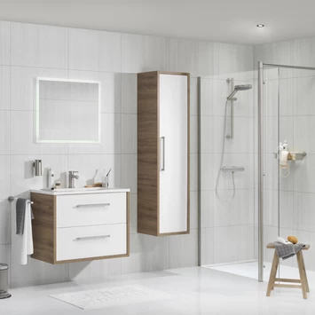 TIGER Boston Kolomkast Chalet Eik Rvs 40cm 5 TIGER Boston Kolomkast Chalet Eik Rvs 40cm - Afbeelding 5