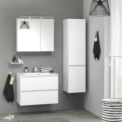 Tiger Karlo Kolomkast Sneeuwwit 160 Cm -Badkamer Winkel 123 982