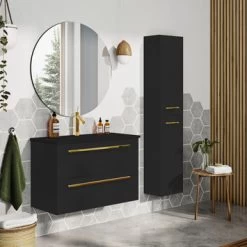 Atlantic kolomkast Stella Mat Zwart 5 Atlantic kolomkast Stella Mat Zwart -Badkamer Winkel 123 992